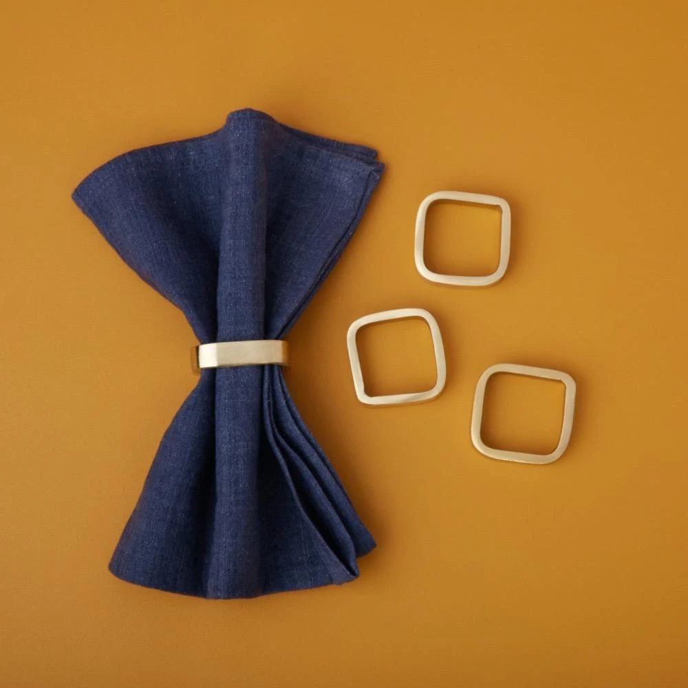 Luxe Napkin Ring - Square 4 Luxe Napkin Ring - Square - Image 2