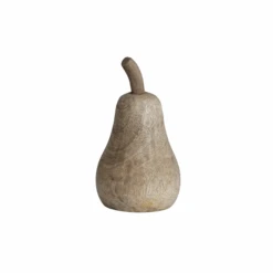 Carved Mango Wood Pear