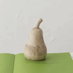 Carved Mango Wood Pear -Home Furnishings Store CarvedMangoWoodPear3