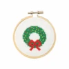 Christmas Wreath Cross Stitch Kit -Home Furnishings Store ChristmasWreathCrossStitchKit1