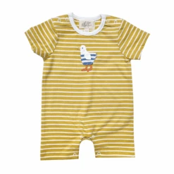 Crochet Sammy Seagull Babyvest: 0-3M