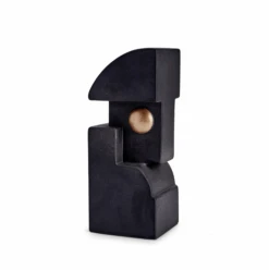 Cubisme Bookend #1 - Black And Gold