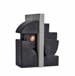Cubisme Bookend #1 - Black And Gold -Home Furnishings Store CubismBookend 1BlackGold3