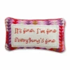 Everything's Fine Needlepoint Pillow