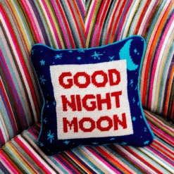 Good Night Moon Needlepoint Pillow 9 Good Night Moon Needlepoint Pillow -Home Furnishings Store GoodNightMoonNeedlepointPillow3