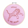 Hear Me Roar Embroidery Hoop Kit -Home Furnishings Store HearMeRoarEmbroideryHoopKit1