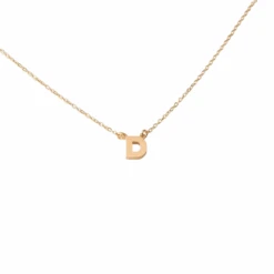Initial Necklace - D