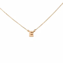 Initial Necklace - E