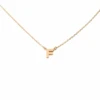 Initial Necklace - F