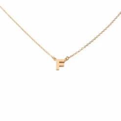 Initial Necklace - F