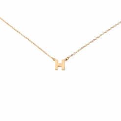 Initial Necklace - H