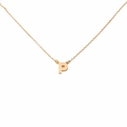 Initial Necklace - P