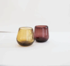Luciana Wine Glass - Amber -Home Furnishings Store LucianaWineGlass Amber2