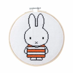 Miffy Orange Stripe Cross Stitch Kit