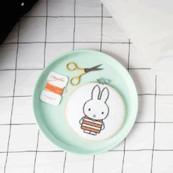 Miffy Orange Stripe Cross Stitch Kit -Home Furnishings Store MiffyOrangeStripeCrossStitchKit3