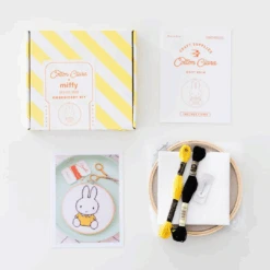Miffy Yellow Cross Stitch Kit -Home Furnishings Store MiffyYellowCrossStitchKit3