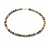 Mini Globe Tiger's Eye Collar Necklace -Home Furnishings Store MiniGlobeTiger sEyeCollarNecklace