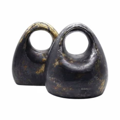 Scott Pair Of Antique Black Sculptural Bookends