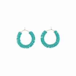 Small Hoop Earrings | Turqoise