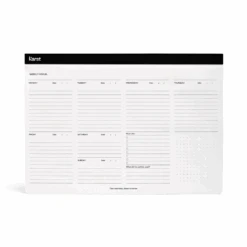 Weekly Desk Pad A4 | Black