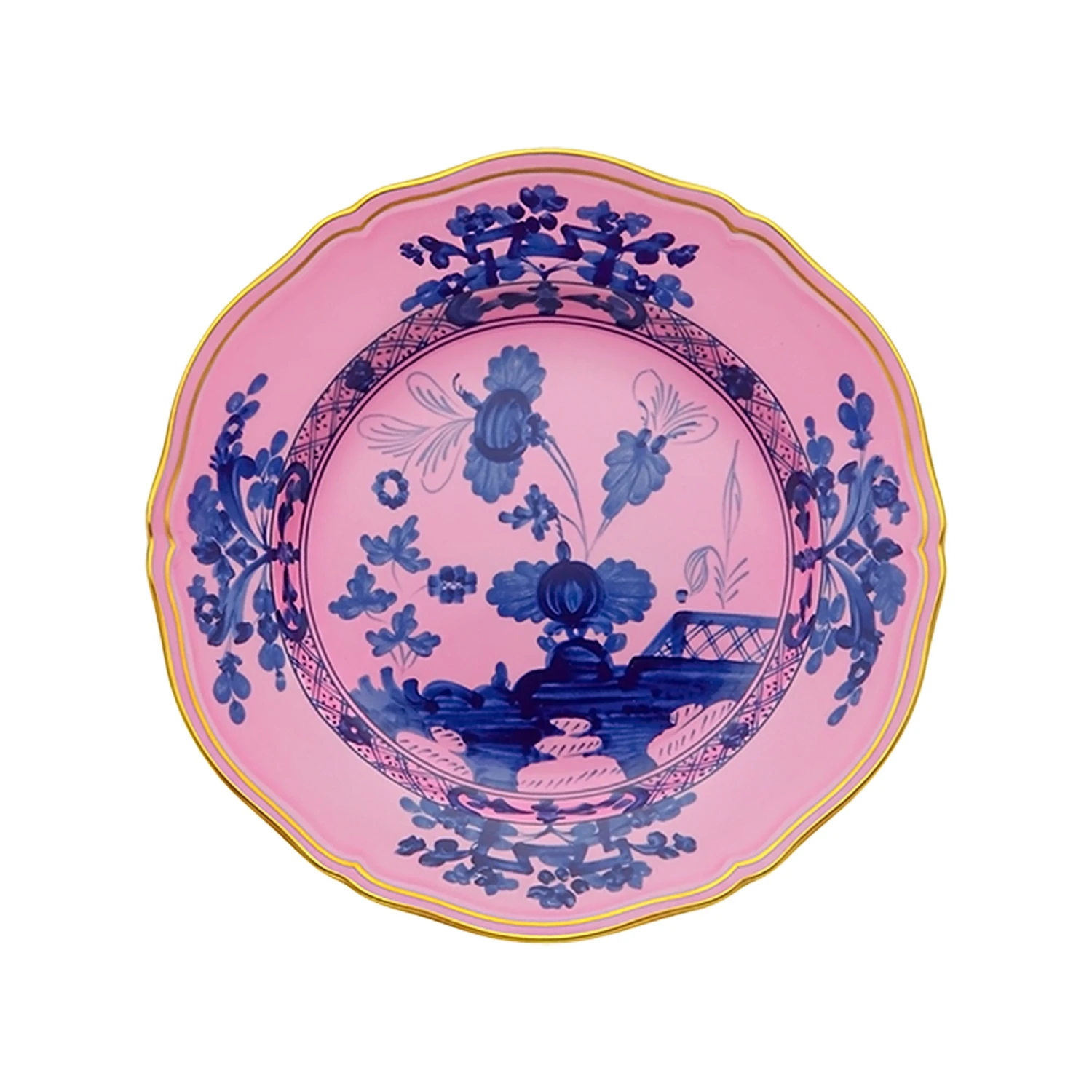 Oriente Italiano Flat Dinner Plate - Azalea 3 Oriente Italiano Flat Dinner Plate - Azalea
