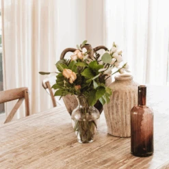 Izabella Glass Bottle - Amethyst -Home Furnishings Store bottles3