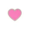 Rolled Embroidery Heart Patch - Bubblegum -Home Furnishings Store bubblegum heart