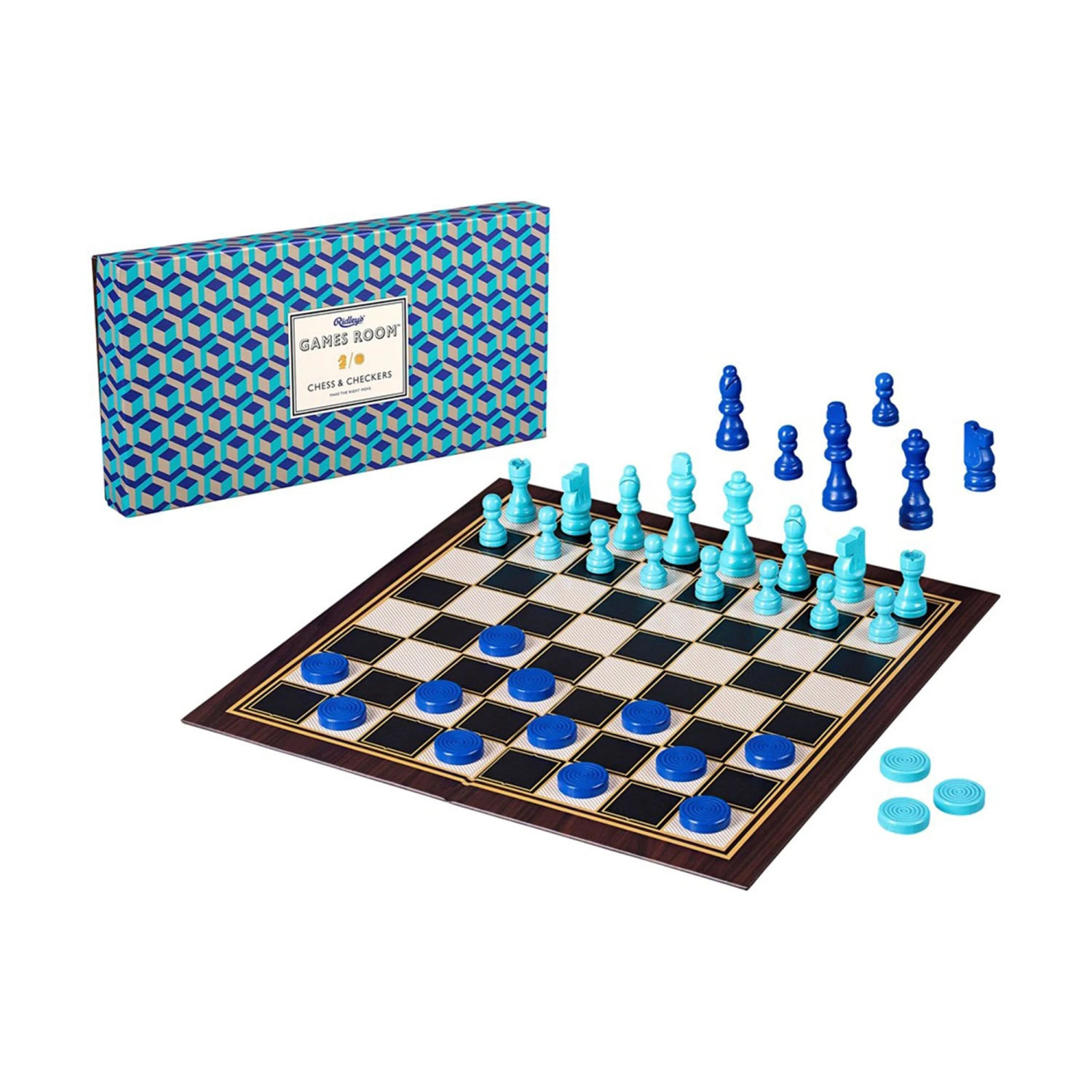 Chess & Checkers - Blue Edition 4 Chess & Checkers - Blue Edition - Image 2