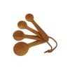 Teak Round Measuring Spoons -Home Furnishings Store measuring spoons