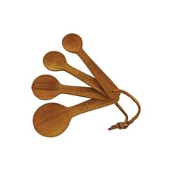Teak Round Measuring Spoons
