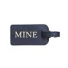 Mine Luggage Tag - Navy -Home Furnishings Store mine navy gold lettering 05639b0a 64ed 4531 811c 8118f3c1c66b