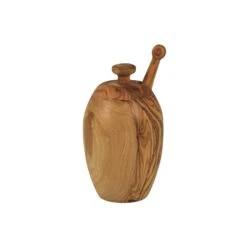 Olive Wood Honey Jar