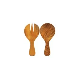 Teak Round Serving Set