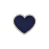 Rolled Embroidery Heart Patch - Sapphire -Home Furnishings Store sapphired heart