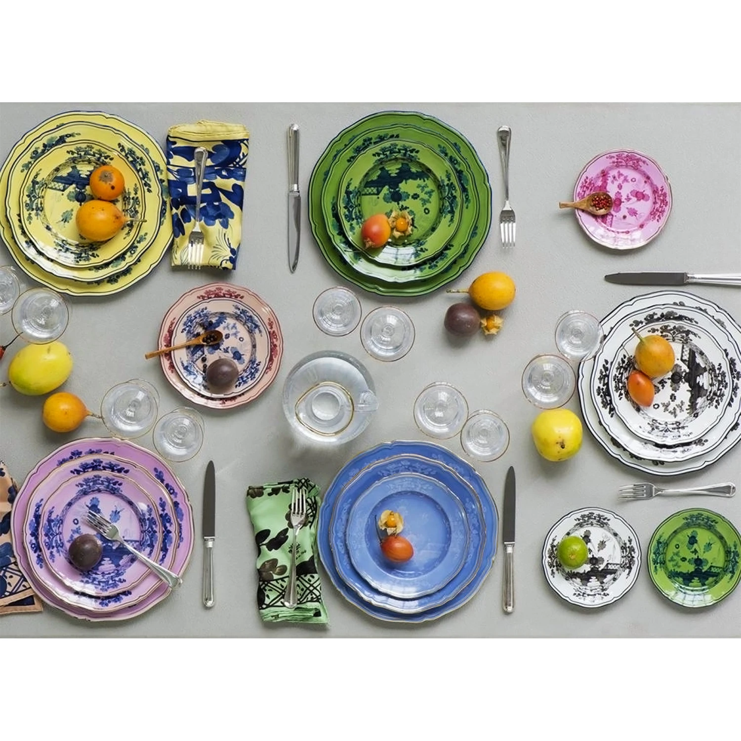 Oriente Italiano Flat Bread Plate - Azalea 4 Oriente Italiano Flat Bread Plate - Azalea - Image 2